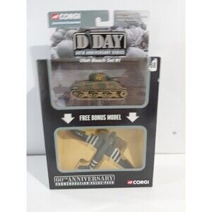 Corgi D Day 60th Anni. Die Cast Utah Beach Set 2 (U.S Tank & Airplane)